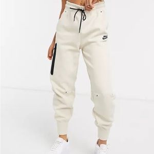 Cream Nike Tech Pants
